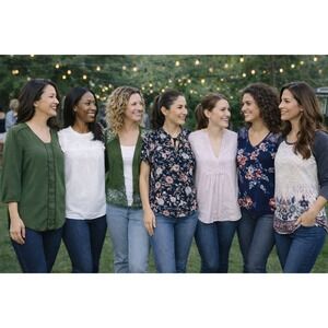 8 Career‎ Style Blouses Women's size MEDIUM